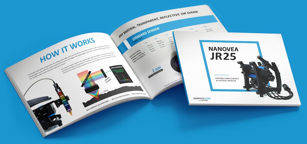 NANOVEA JR25 Portable 3D Profilometer Brochure Preview
