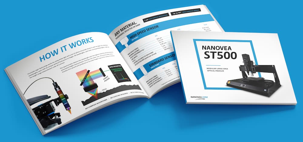 NANOVEA ST500 Profilometer Brochure Preview