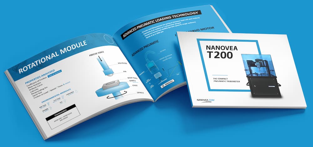 NANOVEA T200 Pneumatic Tribometer Brochure Preview