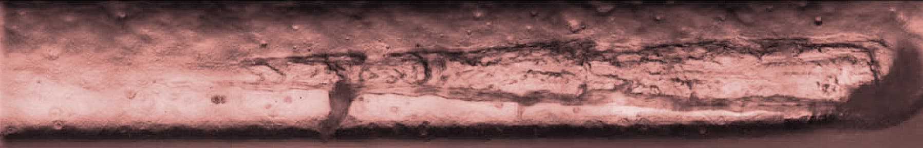 stent coating sample 2 high adhesion nano scratch track minimal damage testing